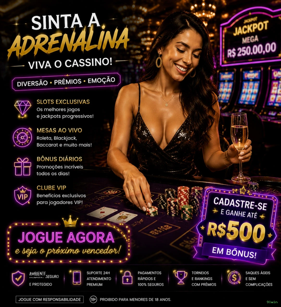 Jogos de bônus no 9lwin: rodadas grátis, multiplicadores e jackpots progressivos em slots selecionados